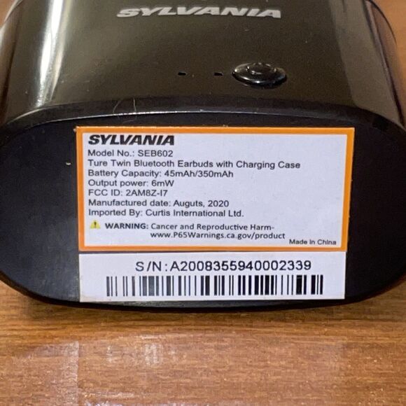 Sylvania Bluetooth Wireless Stereo in Ear Headphones Black - Picture 12 of 14